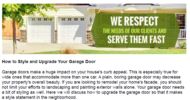 How to Style and Upgrade Your Garage Door - Garage Door Repair San Gabriel